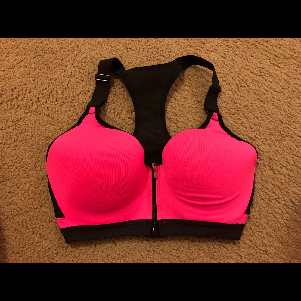 VICTORIAS SECRET 32D front closer sports bra-pink